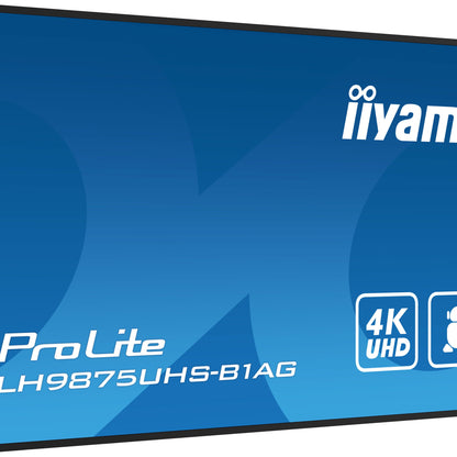 iiyama ProLite LH9875UHS-B1AG 98" 4K Ultra Large Format Display with Android OS