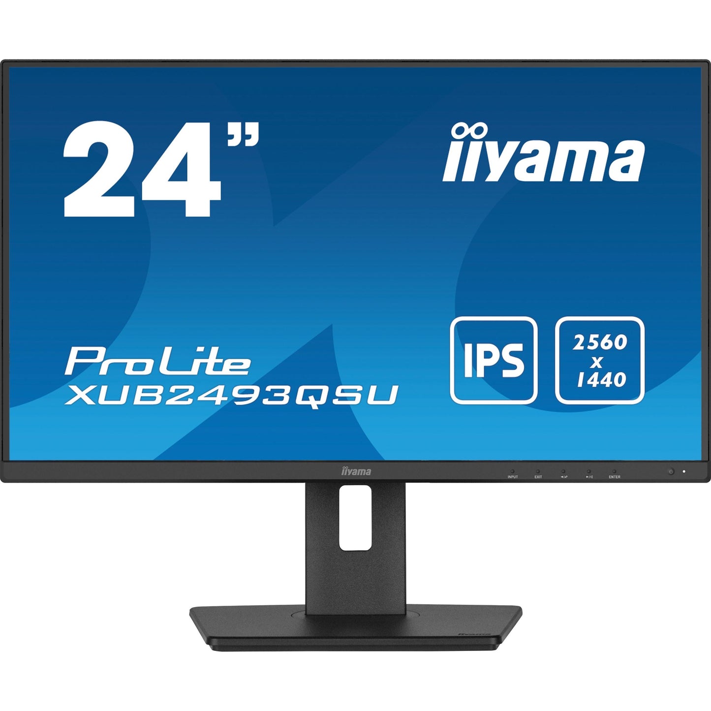 iiyama ProLite XUB2493QSU-B5 computer monitor 61 cm (24") 2560 x 1440 pixels Wide Quad HD LED Black