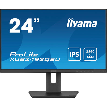 iiyama ProLite XUB2493QSU-B5 computer monitor 61 cm (24") 2560 x 1440 pixels Wide Quad HD LED Black