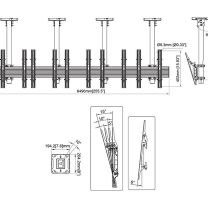Multibrackets M Menu Board Mount Pro MBC5X1U