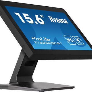 iiyama ProLite T1633MSC-B1 computer monitor 39.6 cm (15.6") 1920 x 1080 pixels Full HD LCD Touchscreen Black