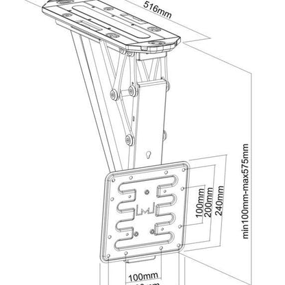 Multibrackets M Motorized Ceiling Mount 32"-55"