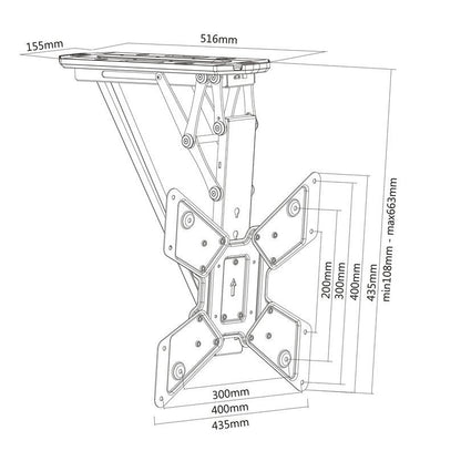 Multibrackets M Motorized Ceiling Mount 32"-55"