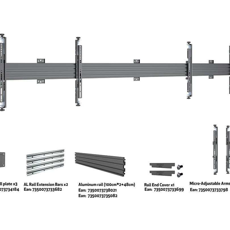 Multibrackets M Wallmount Pro MBW2UHD Micro Adjustable Black