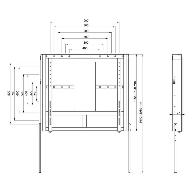 Multibrackets M Motorized Wallmount 160 kg Black SD