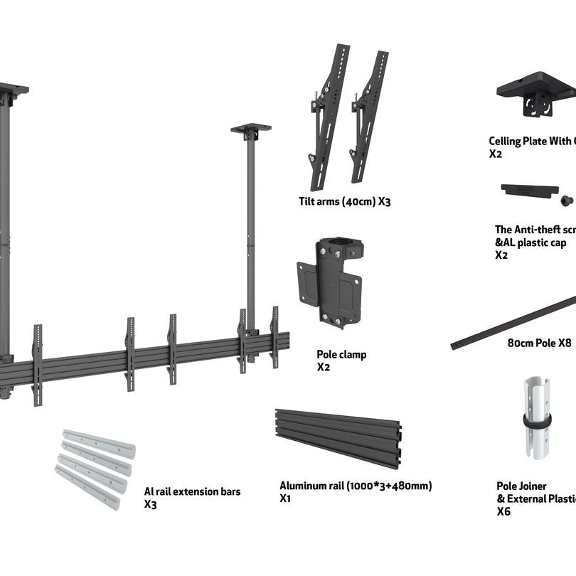 Multibrackets M Ceiling Mount Pro MBC3X1U
