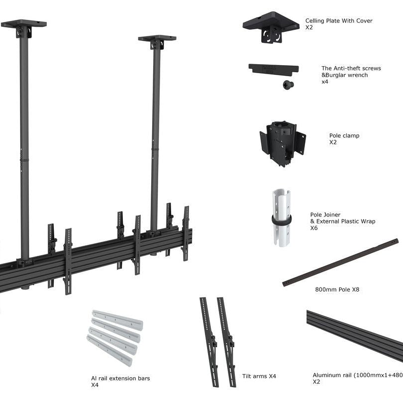 Multibrackets M Ceiling Mount Pro MBC2X1U2