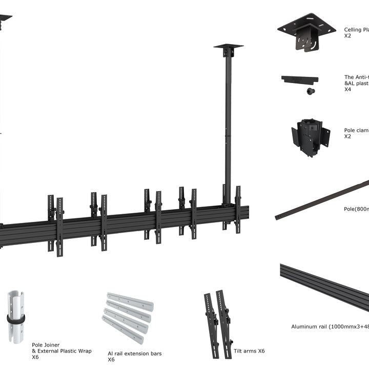 Multibrackets M Ceiling Mount Pro MBC3X1U2