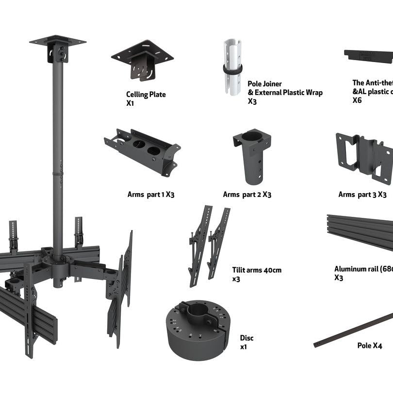 Multibrackets M Ceiling Mount Pro MBC3U