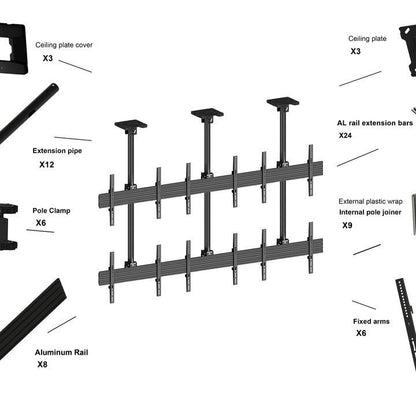 Multibrackets M Ceiling Mount Pro MBC3X2U