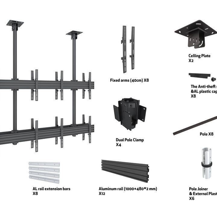 Multibrackets M Ceiling Mount Pro MBC2X2U2