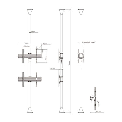 Multibrackets M Floor to Ceiling Mount Pro MBFC2U