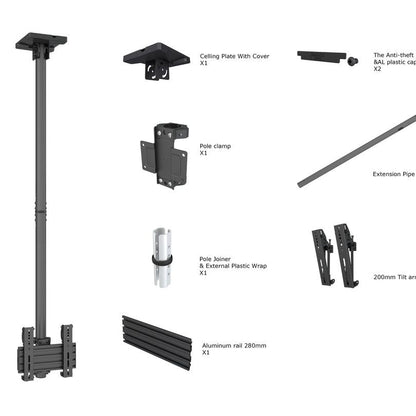 Multibrackets M Ceiling Mount Pro MBC1U, VESA 200