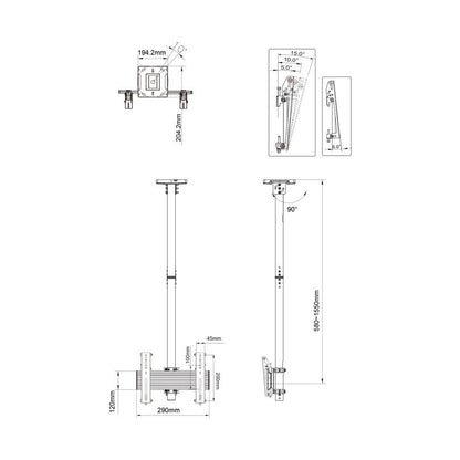 Multibrackets M Ceiling Mount Pro MBC1U, VESA 200