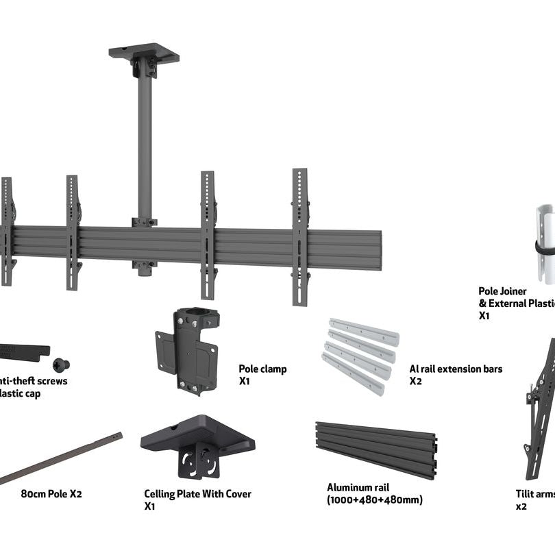 Multibrackets M Menu Board Mount Pro MBC2X1U