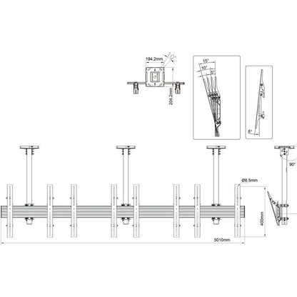 Multibrackets M Menu Board Mount Pro MBC4X1U