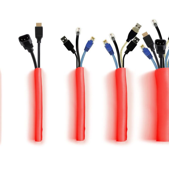 Multibrackets M Universal Cable Sock Self Wrapping 5mm Red 25m