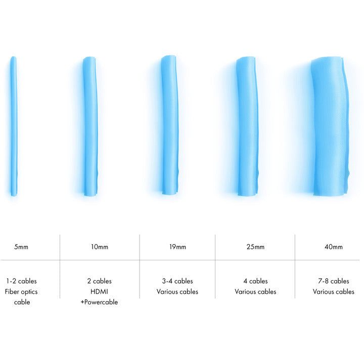 Multibrackets M Universal Cable Sock Self Wrapping 10mm Blue 25m