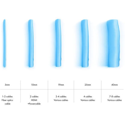 Multibrackets M Universal Cable Sock Self Wrapping 10mm Blue 25m