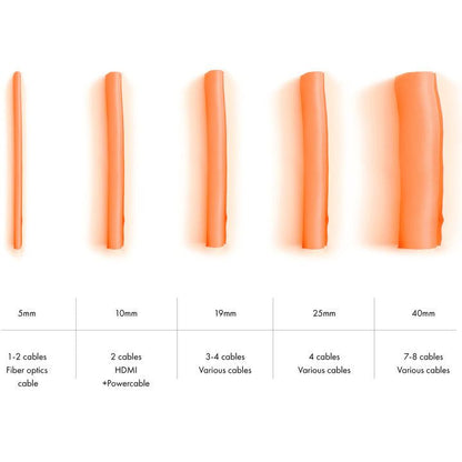 Multibrackets M Universal Cable Sock Self Wrapping 19mm Orange 25m