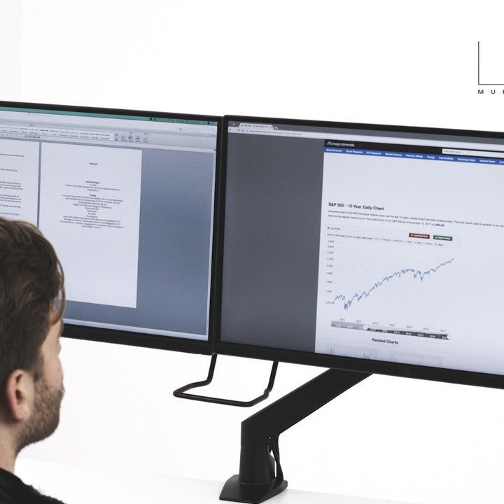 Multibrackets M VESA 75 100 Duo Crossbar with handle Black