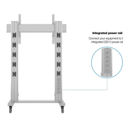 Multibrackets M Public Display Stand 180 Dual Pillar Wheelbase Silver