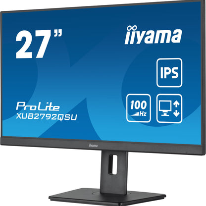 iiyama ProLite computer monitor 68.6 cm (27") 2560 x 1440 pixels Full HD LED Black