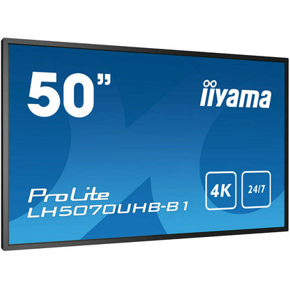 iiyama ProLite LH5070UHB-B1 50" Large Format Display with 24/7, 4K UHD, Android 9.0 and 700cd/m² High Brightness