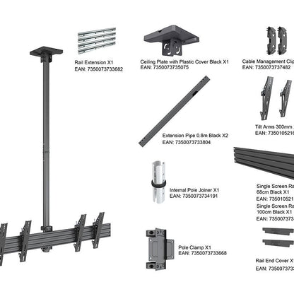 Multibrackets M Ceiling Mount Pro MBC2X1U, VESA 300