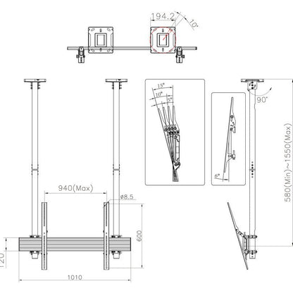 Multibrackets M Ceiling Mount Pro MBC1USD