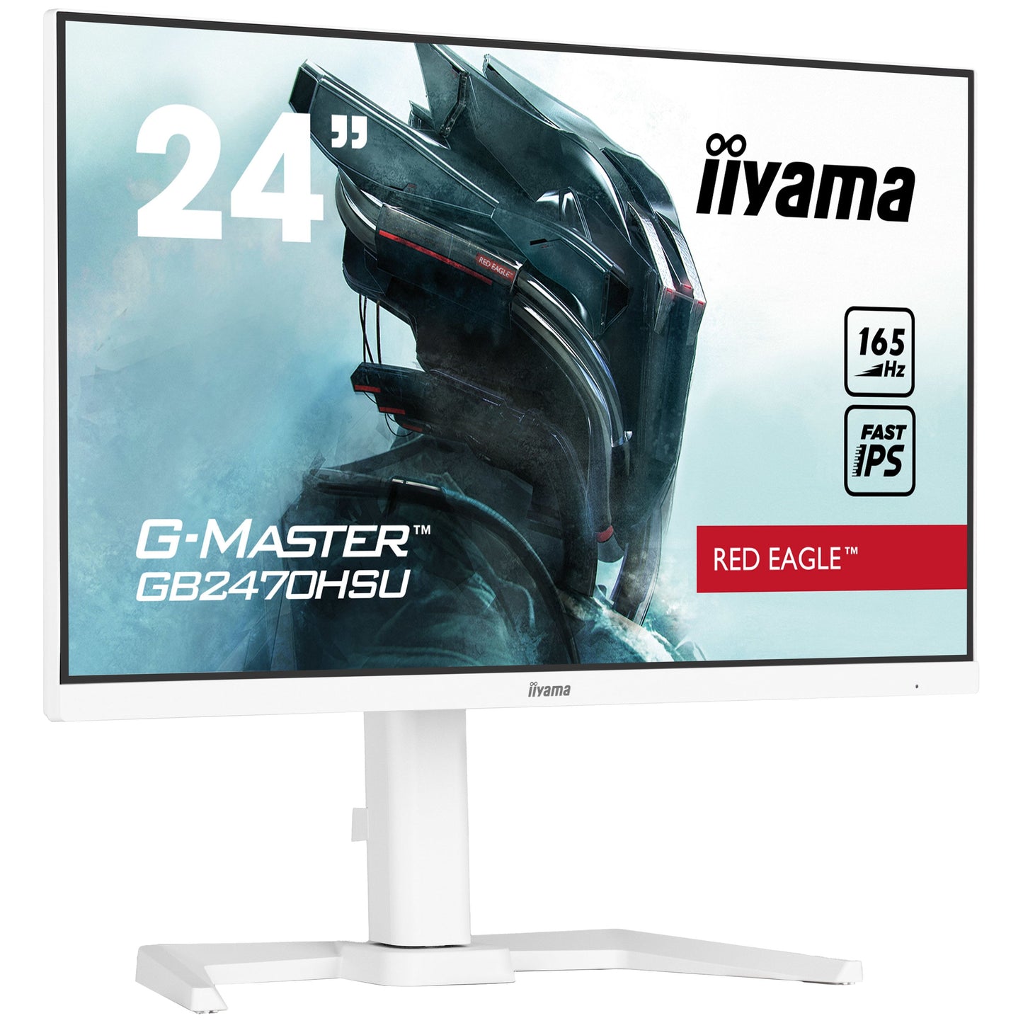 iiyama G-Master GB2470HSU-W5 24" Red Eagle Full HD IPS Gaming Monitor in White