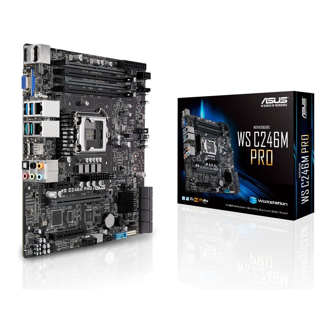 ASUS WS C246M PRO Intel C246 LGA 1151 (Socket H4) micro ATX motherboard