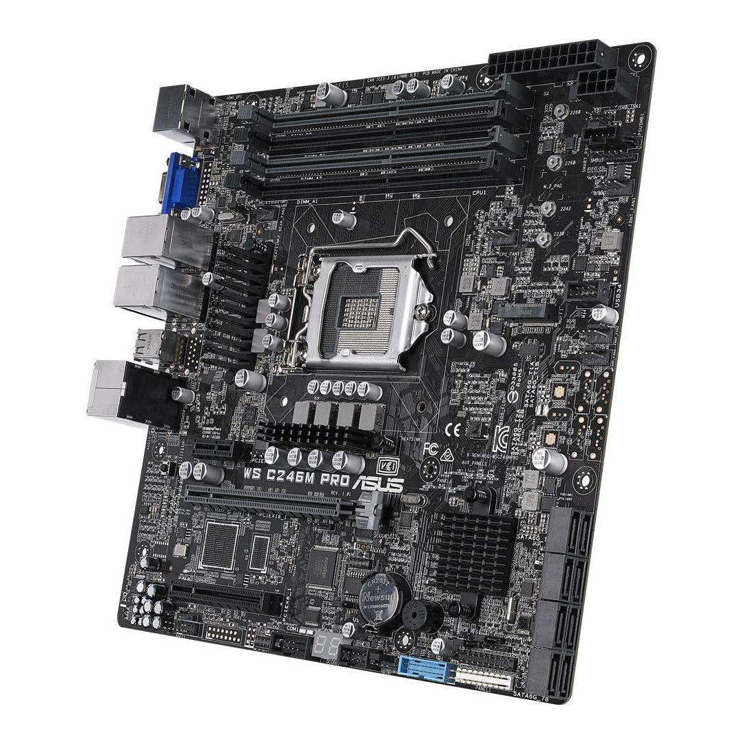ASUS WS C246M PRO Intel C246 LGA 1151 (Socket H4) micro ATX motherboard