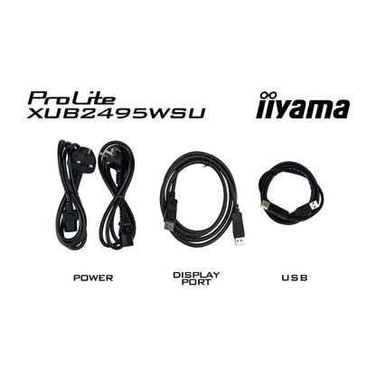 iiyama ProLite XUB2495WSU-B5 24" 1920 x 1200 pixels IPS Desktop Monitor
