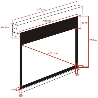 Multibrackets M 16:9 Motorized Projection Screen 400x225, 180"