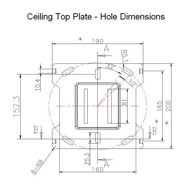 Multibrackets M Ceiling Mount Pro MBC1UPSD