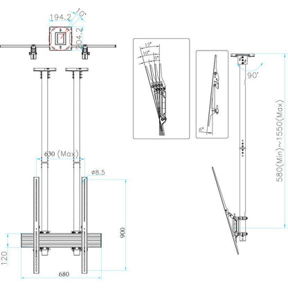 Multibrackets M Ceiling Mount Pro MBC1UPSD