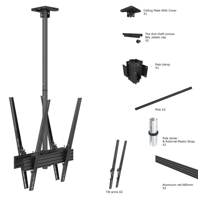 Multibrackets M Ceiling Mount Pro MBC1UX2PHD