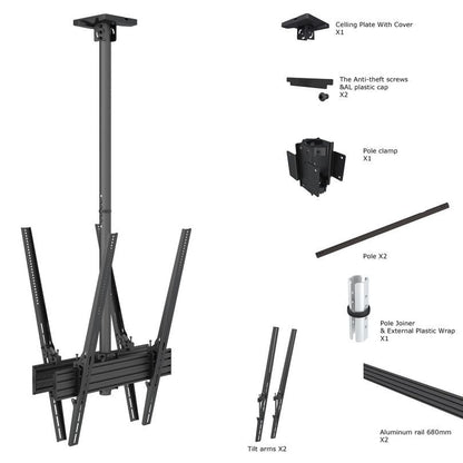 Multibrackets M Ceiling Mount Pro MBC1UX2PHD