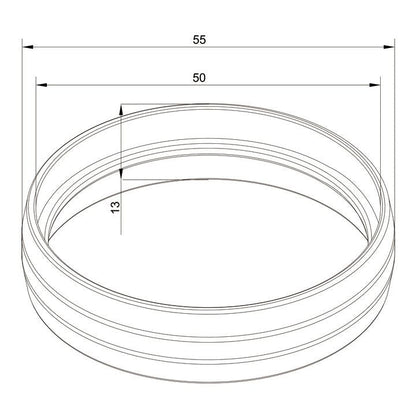 Multibrackets M Pro Series - External Pipe Cover Chrome