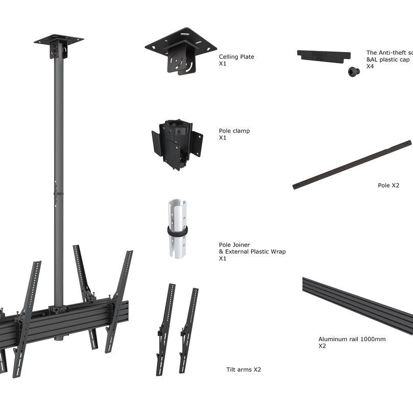 Multibrackets M Ceiling Mount Pro MBC1UX2HD