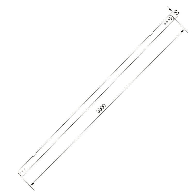 Multibrackets M Pro Series - Extension Pipe 3m White
