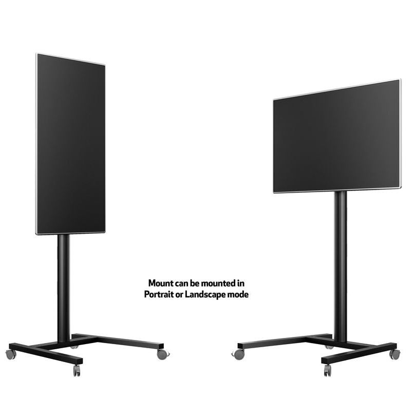 Multibrackets M Display Stand 180 Entry Level 180cm Trolley AV Cart Black