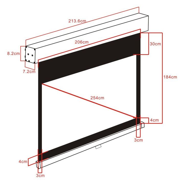 Multibrackets M 4:3 Manual Projection Screen 200x150, 100"