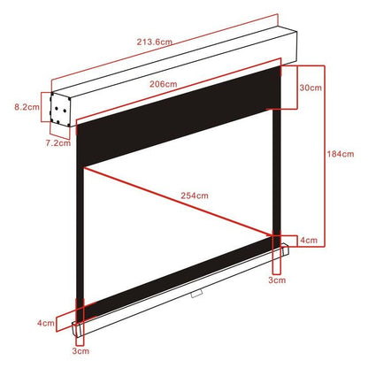 Multibrackets M 4:3 Manual Projection Screen 200x150, 100"