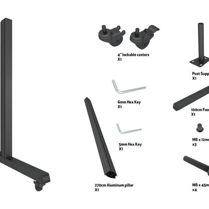 Multibrackets M Pro Series - Wheelbase 270cm Pro inc castors