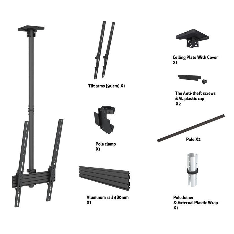 Multibrackets M Ceiling Mount Pro MBC1UP 400x900