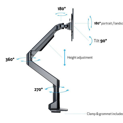 Multibrackets M VESA Gas Lift XL Single Black