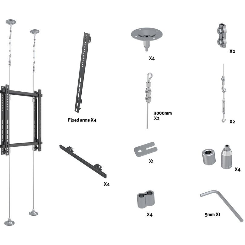 Multibrackets M Pro Series - Wire 3000 Back to Back