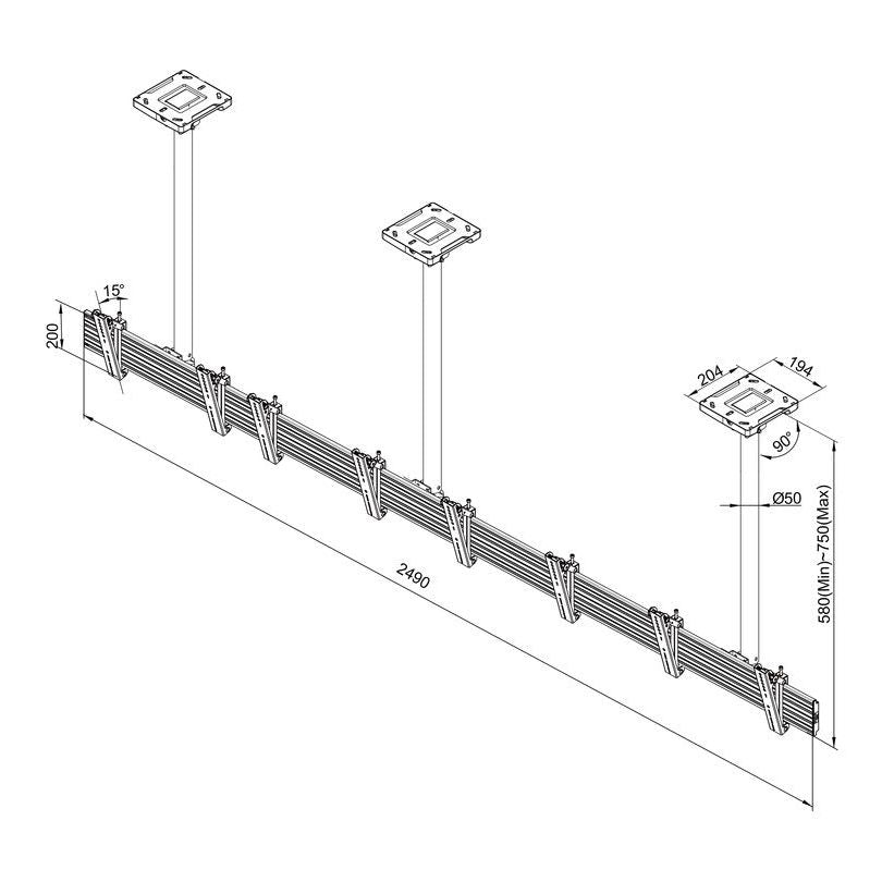 Multibrackets M Menu Board Mount Pro MBC4X1U VESA 200